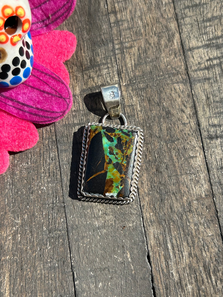 Single Stone Blackjack Pendant