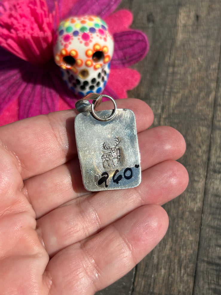 Single Stone Blackjack Pendant