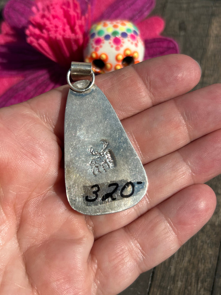 Single Stone Blackjack Pendant