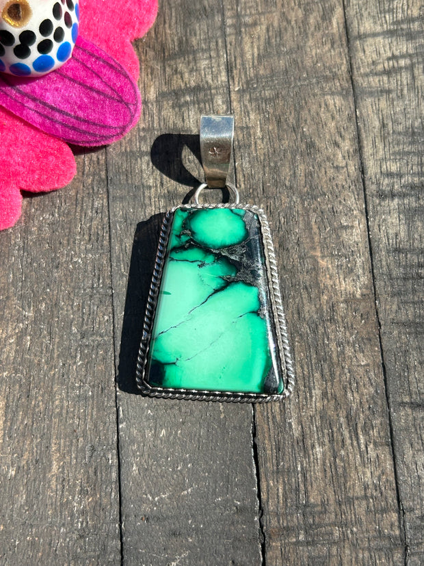 Single Stone Variscite Pendant