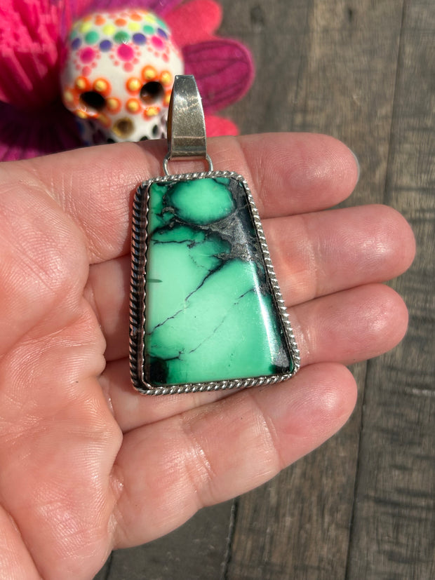 Single Stone Variscite Pendant