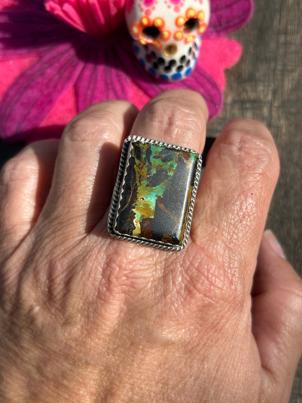 Single Stone Blackjack Ring Sz. 10 1/2