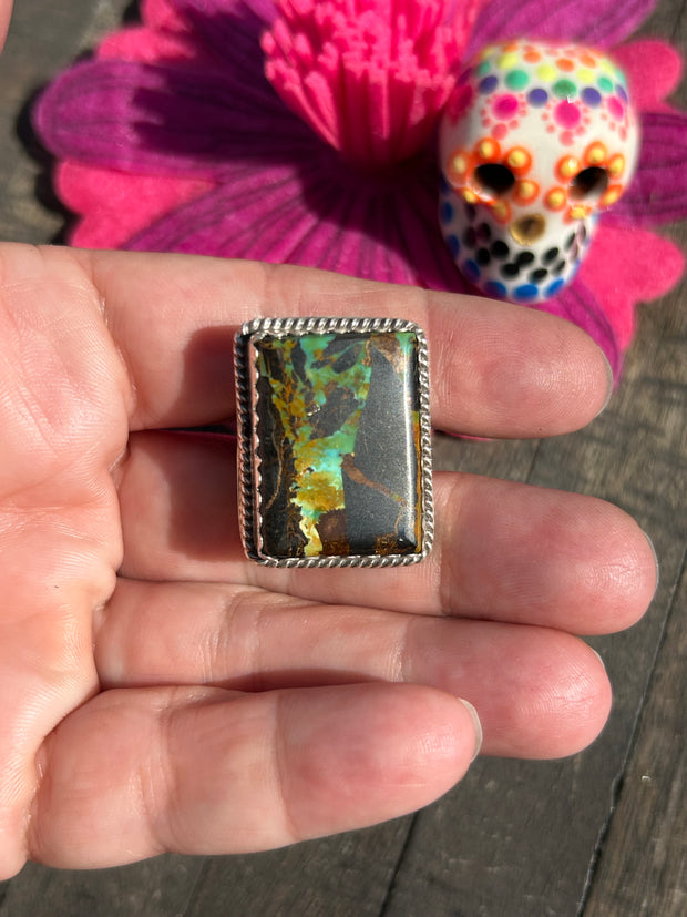 Single Stone Blackjack Ring Sz. 10 1/2