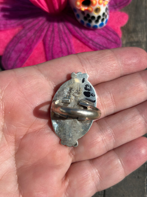 Single Stone Variscite Ring Sz. 10