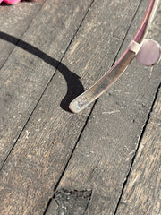 Sterling Stamped Collar Necklace- C