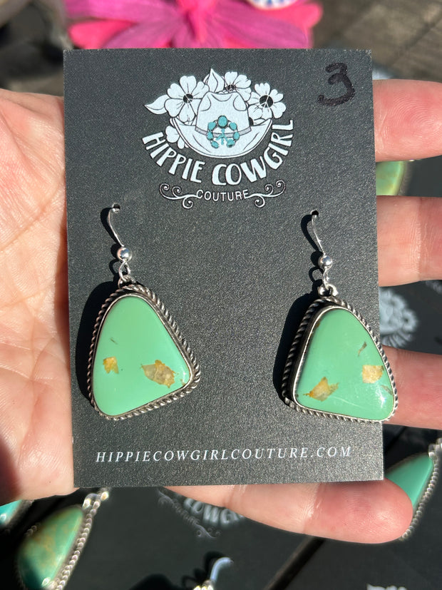 Royston Single Stone Dangle Earrings 1-9