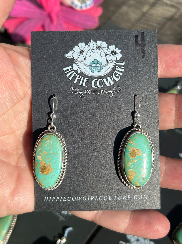 Royston Single Stone Dangle Earrings 1-9