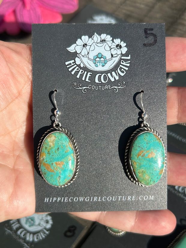 Royston Single Stone Dangle Earrings 1-9