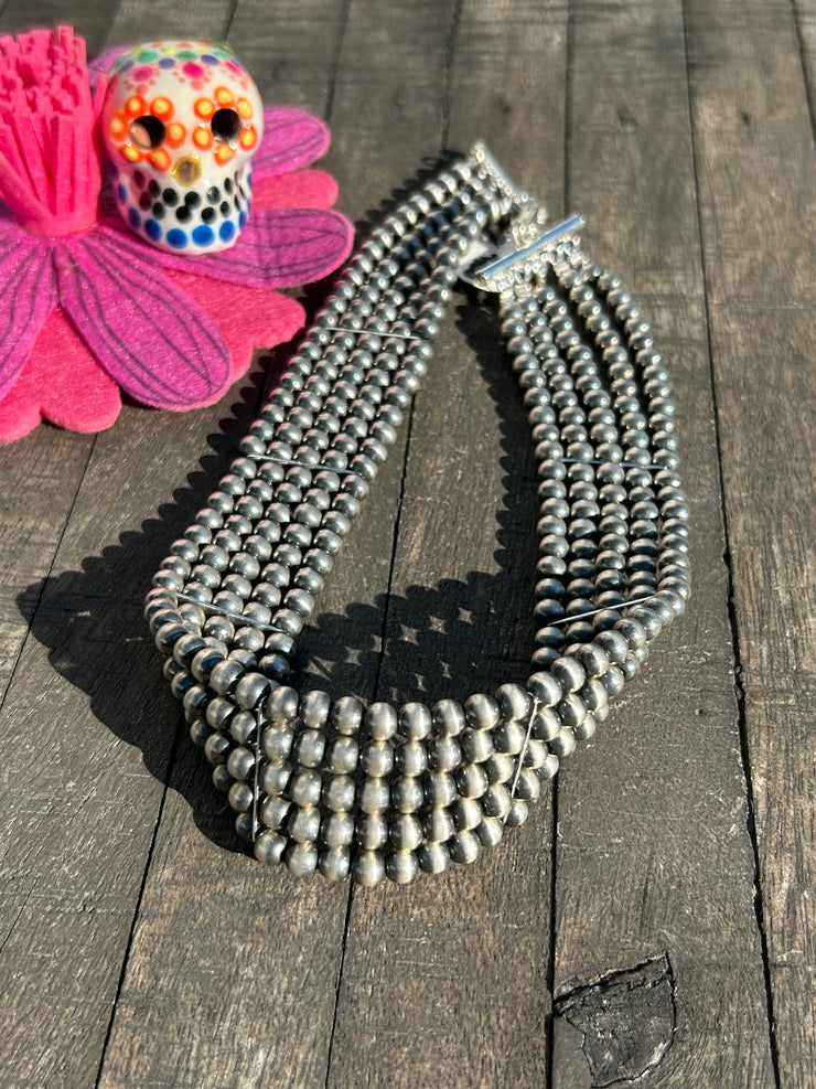 5 Strand Pearl Choker