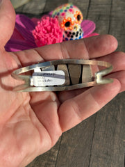 5 Stone White Buffalo Cuff 1-3