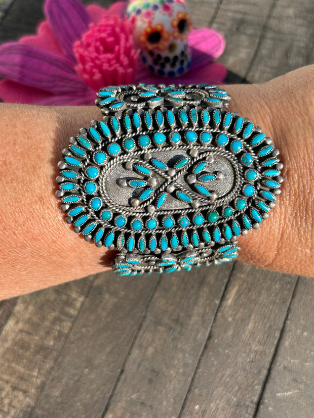 Petit Point Kingman Cuff