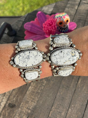 3 Stone White Buffalo Cuff 1-2