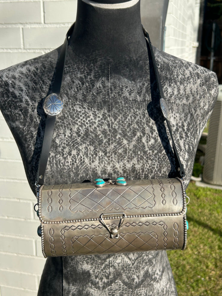 Sterling Silver and Kingman Purse