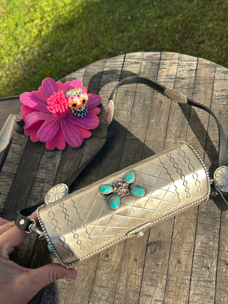 Sterling Silver and Kingman Purse