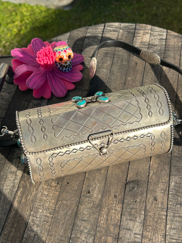 Sterling Silver and Kingman Purse