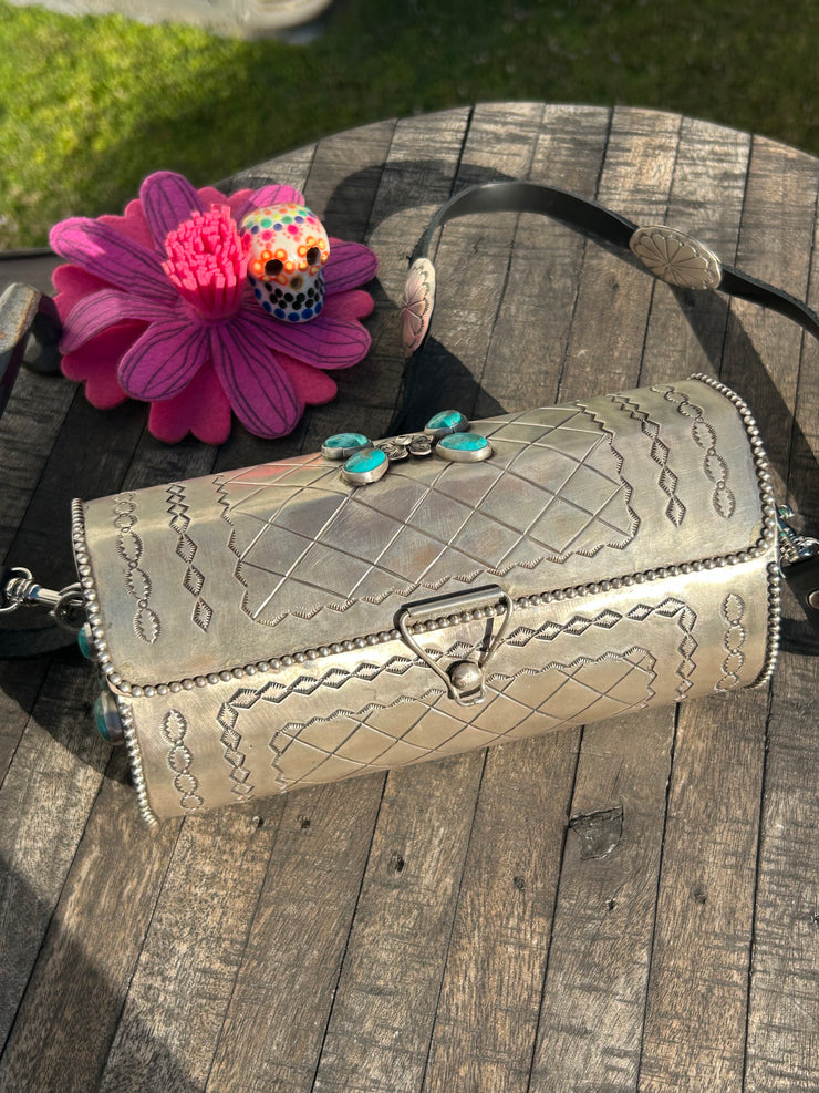 Sterling Silver and Kingman Purse
