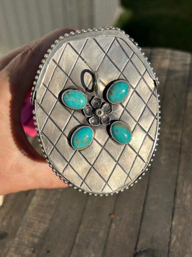 Sterling Silver and Kingman Purse