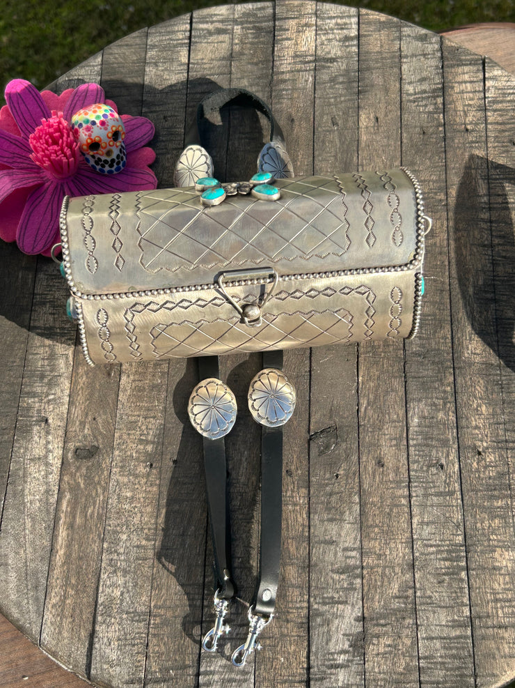 Sterling Silver and Kingman Purse