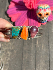 3 Stone Multi Color Cuffs 1-5