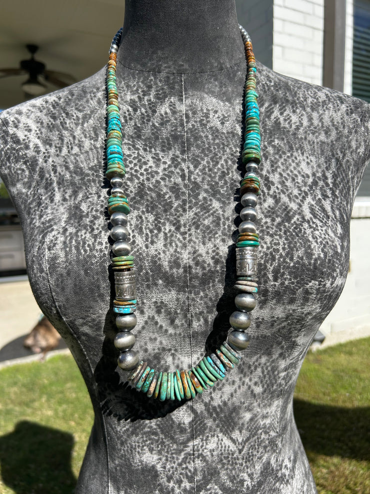Kingman Disc Bead Necklace 2