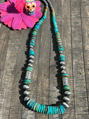 Kingman Disc Bead Necklace 1