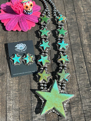 Kingman Star Squash Blossom Set