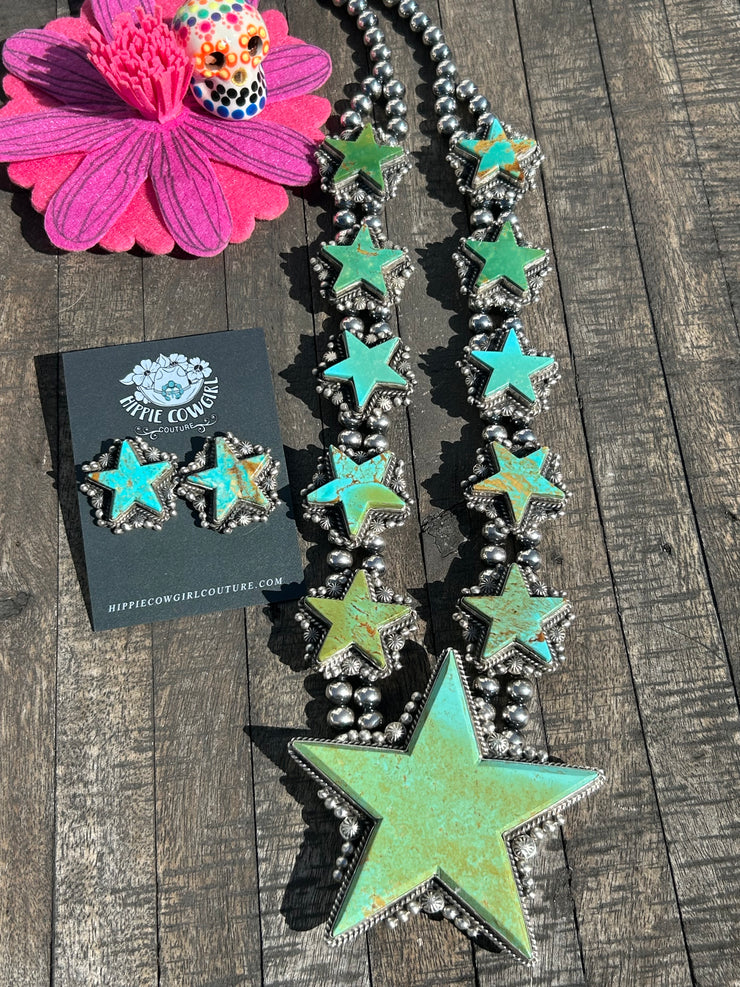 Kingman Star Squash Blossom Set