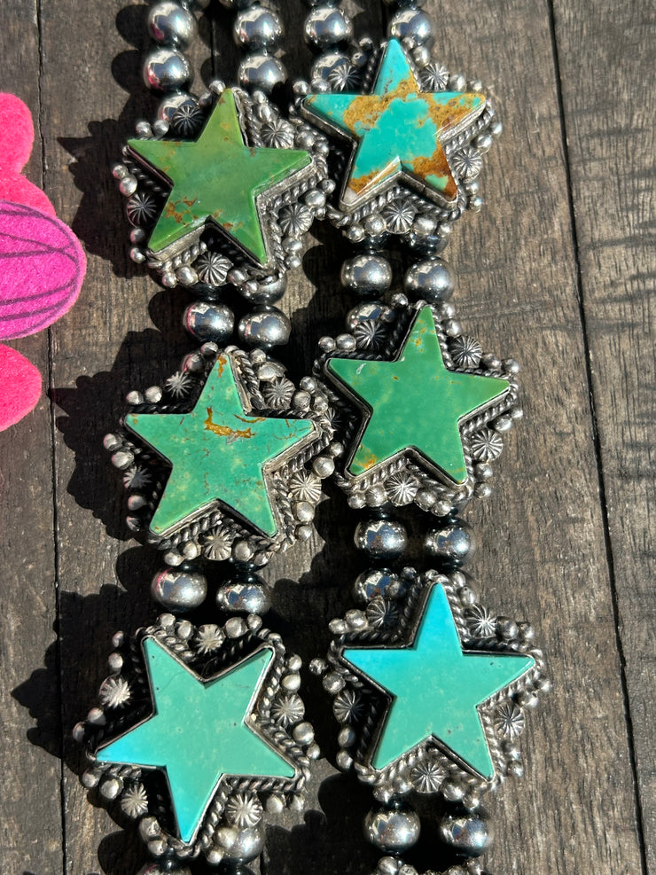 Kingman Star Squash Blossom Set