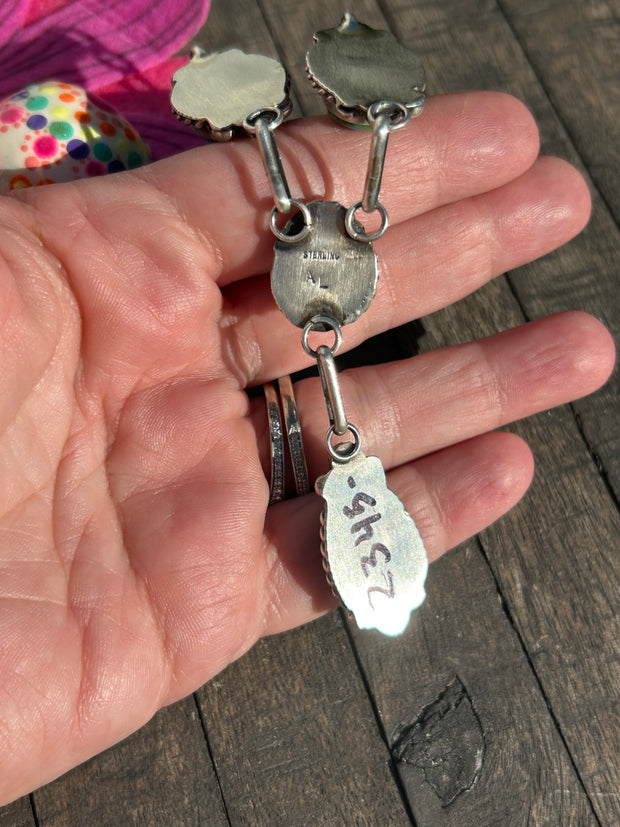 4 Stone Sonoran Turquoise Mini Lariat Set-1