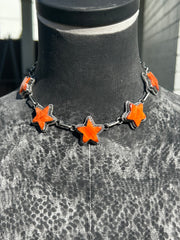 Spiny Orange Star Choker
