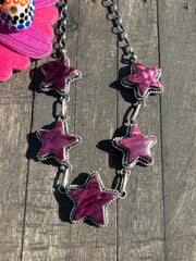 Spiny Purple Star Choker