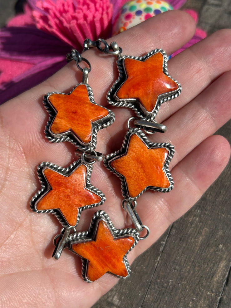 Spiny Orange Star Choker