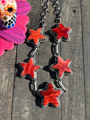 Spiny Red Star Choker