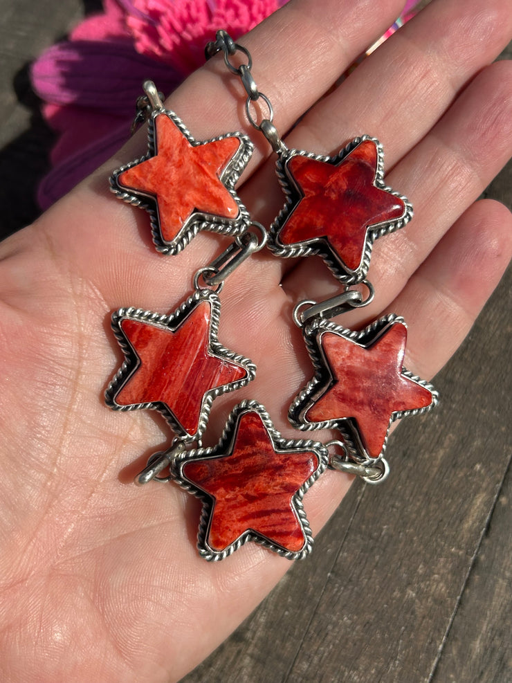 Spiny Red Star Choker