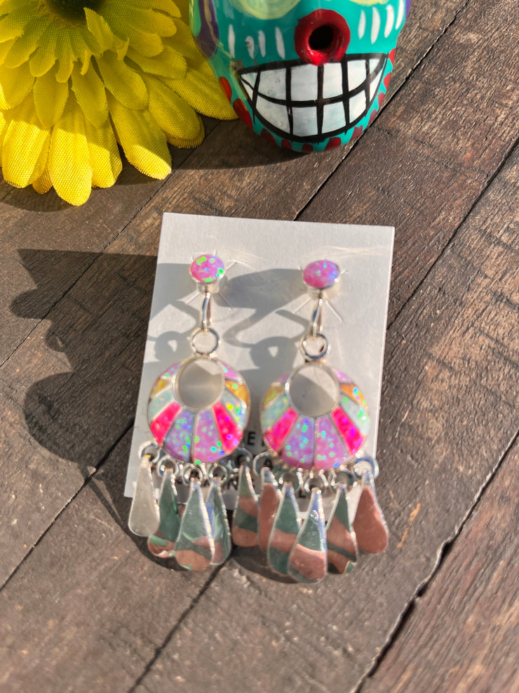 Opal Inlay Earrings