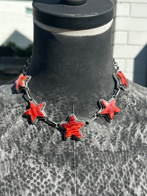 Spiny Red Star Choker