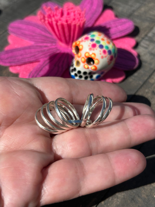 7 Band Sterling Ring Sz. 5 1/2