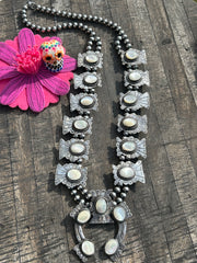 Mother of Pearl Squash Blossom