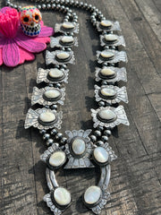 Mother of Pearl Squash Blossom