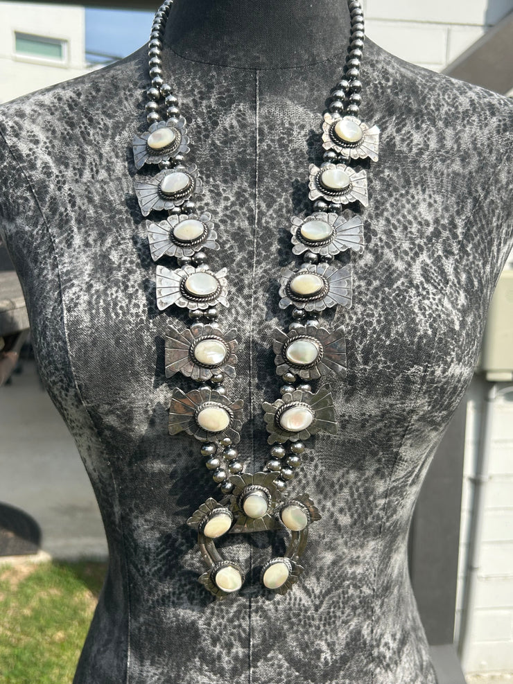 Mother of Pearl Squash Blossom