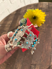 Vintage Sleeping Beauty Butterfly Cuff