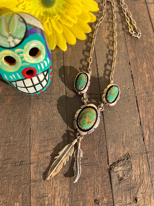 Kingman Feather Necklace