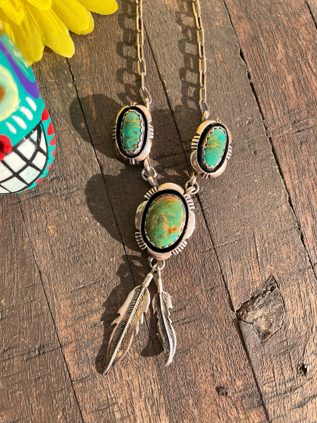 Kingman Feather Necklace