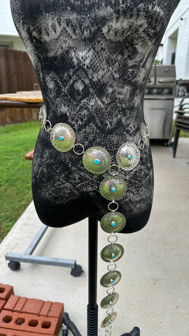 Sleeping Beauty Concho Belt