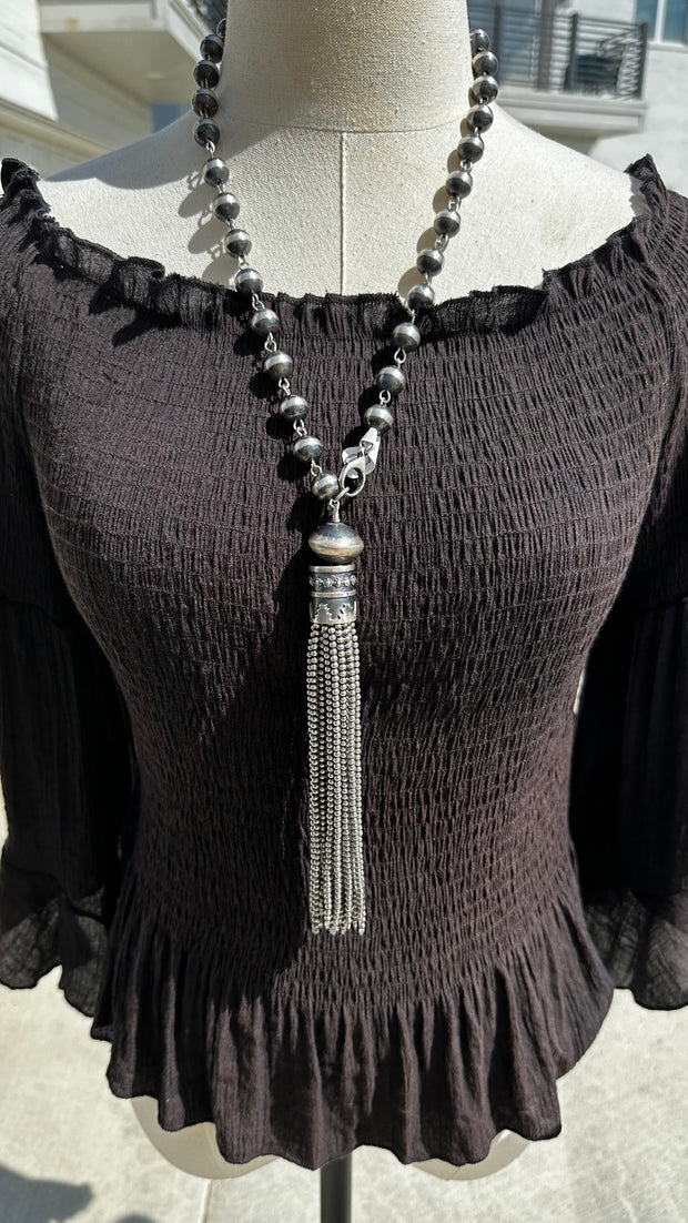The Pearl Tassel Necklace