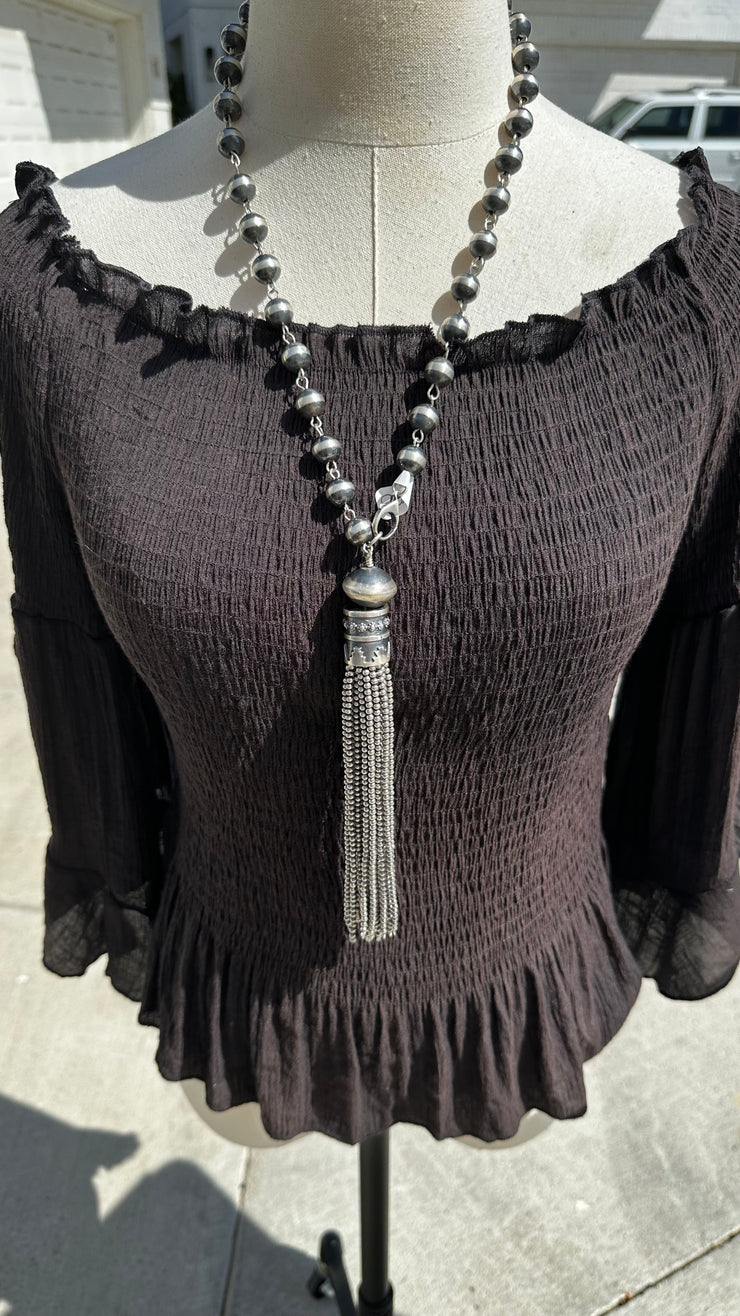 The Pearl Tassel Necklace