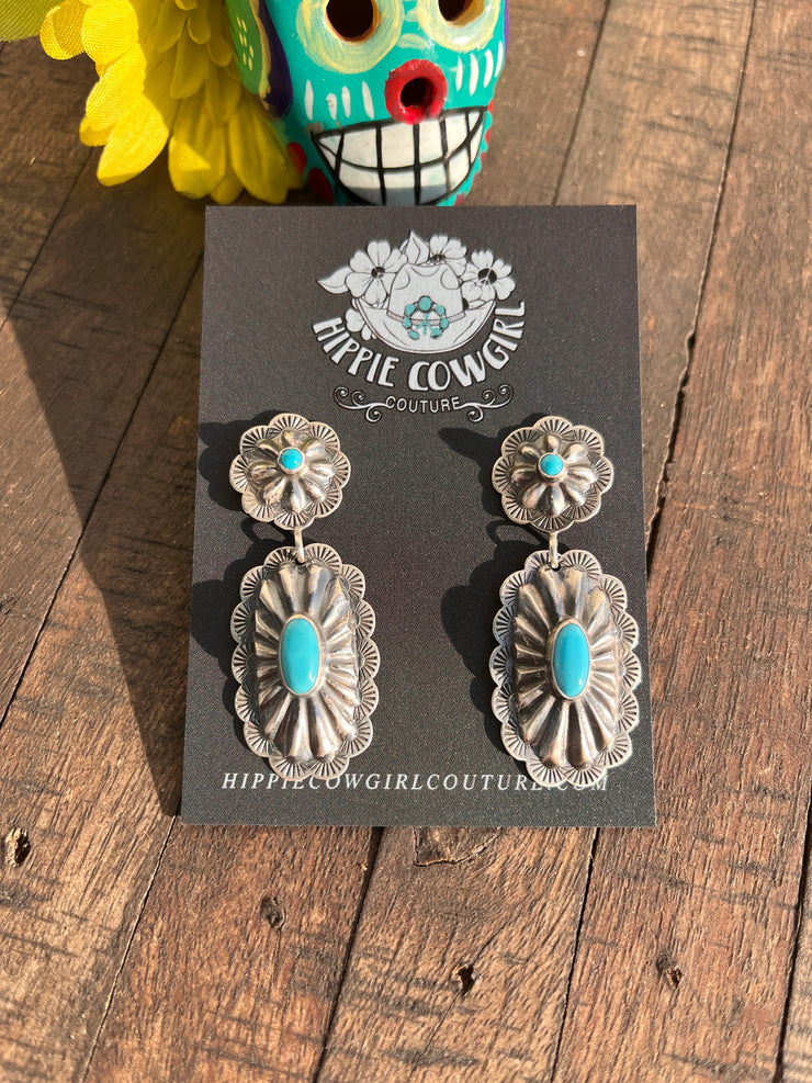 Concho Dangle Earrings