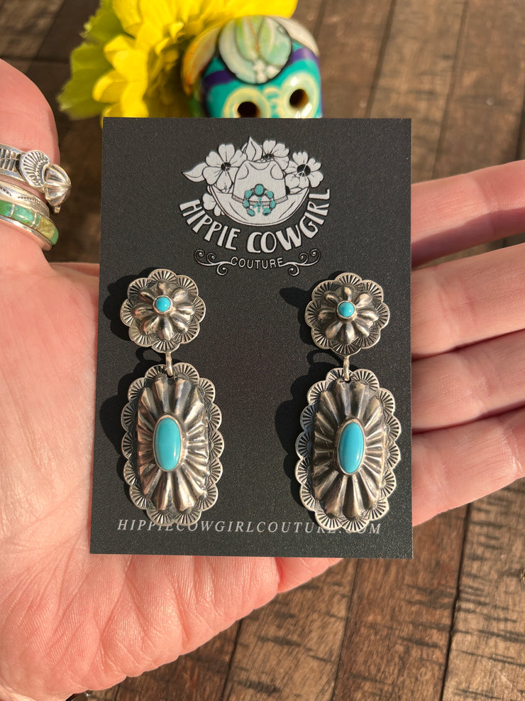 Concho Dangle Earrings