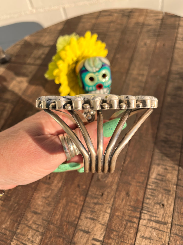 White Buffalo Cluster Cuff- A