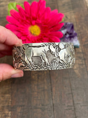 Sterling Storyteller Cuff